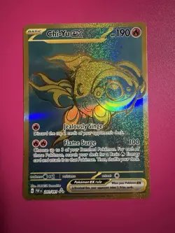 Pokemon TCG Chi-Yu EX 241/091 Sv: Paldean Fates Hyper Rare Holo Card - Image 1