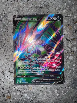 Pokemon TCG Cards Eternatus V SWSH044 Black Star Promo Full Art Holo - Image 3