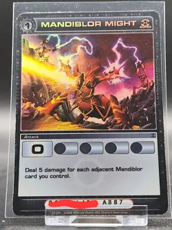 Chaotic Card : Mandiblor Might Zenith Of The Hive Super Rare Attack Holo - Image 1