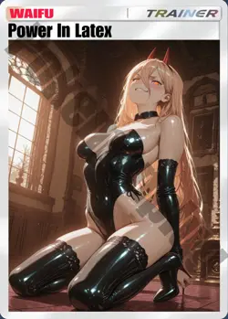 Anime Waifu Card - POKEMANPLUG - Power Latex Promo - Sexy NSFW - Image 1