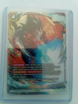 Dragon Ball Fusion World SS4 Vegeta:GT FB09-117 Alt Art Card. - Image 1
