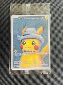 Pokemon Van Gogh Pikachu with Grey Felt Hat SVP 085 Promo Card - Sealed! - Image 1
