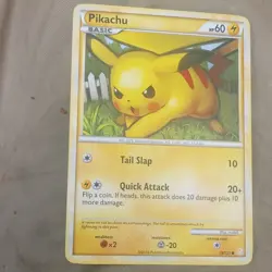 Pikachu Pokemon Card 78/123 2010 Pre-Owned in Plastic - Image 1