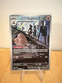 Team Rocket's Dugtrio 239/217 Ascended Heroes Full Art Holo Pokemon Card - Image 1