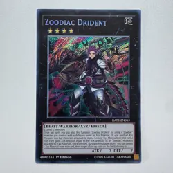 Zodiac Drident - RATE-EN053 | Limited Edition Secret Rare NM YuGiOh - Image 1