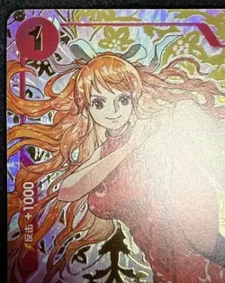 One Piece TCG Card Game Chinese Nami OP01-016 R Exclusive 1st Anniversary Alt - Image 3