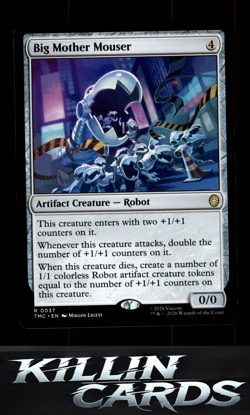 Big Mother Mouser 37 Magic R Commander: Teenage Mutant Ninja Turtles Card NM - Image 1