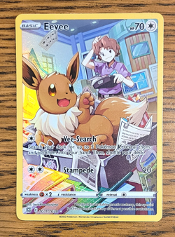 Eevee TG11/TG30 - SWSH: Brilliant Stars Trainer Gallery Pokemon Card - Holo - NM - Image 1