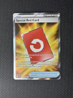 Special Red Card 113/086 Ultra Rare Chaos Rising Pokemon Holo Near Mint - Image 1
