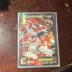Pokemon Team Magma's Groudon EX Full Art Ultra Rare Holo 15/34 Card - Image 1