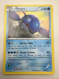 NM Kyogre 53/160 XY - Primal Clash Rare Pokemon Card - Image 1
