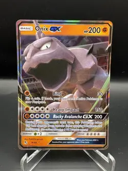 Pokemon Onix GX TCG Hidden Fates Holo Ultra Rare Card 36/68 NM Condition - Image 1