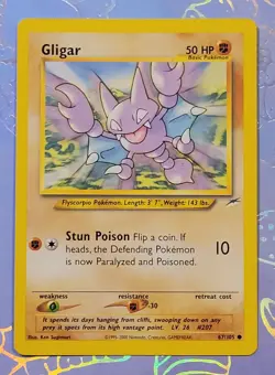 Gligar 67/105 Neo Destiny Pokemon Card NM - Image 1