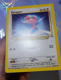 Porygon 78/105 Neo Destiny Pokemon Card NM - Image 4