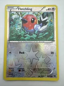 Pokemon Card Fletchling Steam Siege Reverse Holo Common 94/114 Near Mint - Image 1