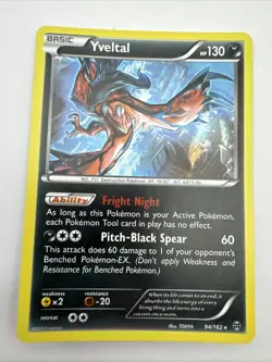 Pokemon TCG Yveltal Holo Rare Card Breakthrough 94/162 - Image 1
