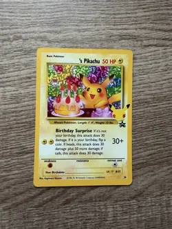 Birthday Pikachu #25 Celebrations Pokemon Card - Image 1