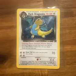 Pokemon - Team Rocket Unlimited 2000 WOTC - Dark Dragonite 5/82 Holo Rare - HP - Image 1