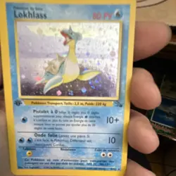 Pokemon TCG Lapras Fossil Holo Rare Unlimited Edition Basic 10/62 80 HP - Image 4