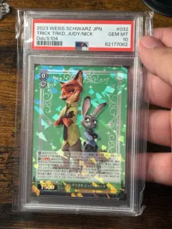2023 Weiss Schwarz Japanese Disney 100 Judy & Nick #Dds/S104 032 PSA 10 - Image 1
