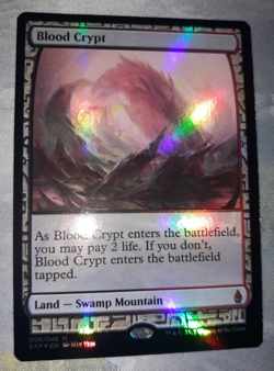Blood Crypt MTG x1 FOIL Zendikar Expedition NM ~ Beautiful "Full Art" - Image 1