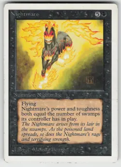 Nightmare Unlimited Edition Rare MAGIC: THE GATHERING - Image 1