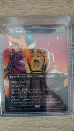 The Soul Stone (Borderless) Marvel's Spider-Man Foil New!! Straight from pack! - Image 1