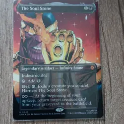 The Soul Stone (Borderless) Marvel's Spider-Man Foil New!! Straight from pack! - Image 3