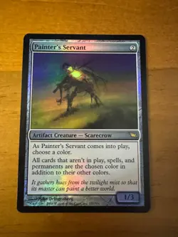 MTG Magic The Gathering Foil Painter’s Servant Shadowmoor LP - Image 1