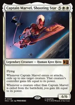 Captain Marvel, Shooting Star Marvel Super Heroes Commander #589 Magic TCG - Image 1