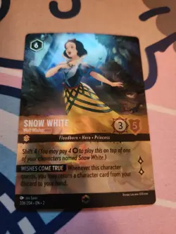 Disney Lorcana Rise of the Floodborn Snow White Well Wisher Enchanted 206/204 NM - Image 1