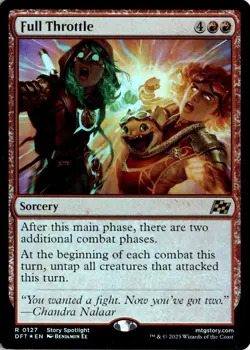 Full Throttle 127 Magic: The Gathering Promo Pack: Aetherdrift Foil Rare NM - Image 1
