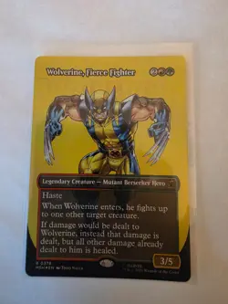 Wolverine, Fierce Fighter Borderless FOIL MTG MSH Nm/M - Image 1