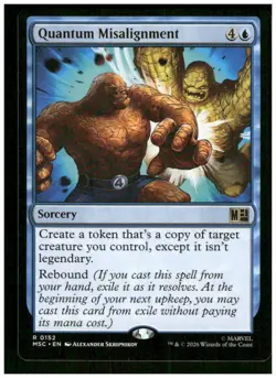 Quantum Misalignment 152 Commander: Marvel Super Heroes Magic: The Gathering NM - Image 1