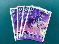 DemiDevimon EX10-040 Playset Sinister Order Digimon Card Game x4 - Image 1
