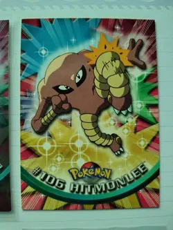 Topps Pokemon Foil Hitmonchan Hitmonlee Vulpix Ninetales 4-Card Lot - Image 3