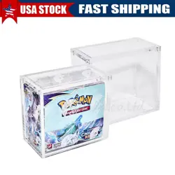 Pokemon Magnetic Booster Box Acrylic Case! Pokemon Card Protective Display! - Image 1