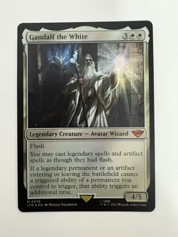 Gandalf the White Foil MTG Magic the Gathering Card NM Near Mint LTR - Image 1