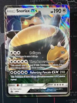 Snorlax GX - SM05 - Pokemon Sun & Moon Promo Ultra Rare Card NM - Image 1