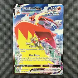 Pokemon TCG Blaziken VMAX TG15/TG30 Silver Tempest Trainer Gallery Holo Card - Image 1