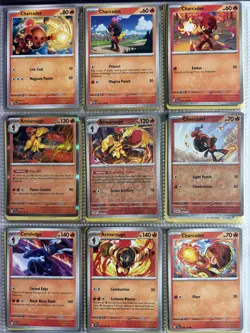 Pokemon Card Species Set Lot - 9x Unique Cards / Charcadet Family - Image 1