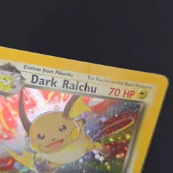 Pokemon TCG Card Dark Raichu 83/82 Team Rocket Holo Vintage - MP - Image 3