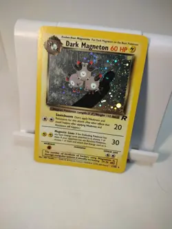 2000 Pokemon TCG Dark Magneton 11/82 Team Rocket Holographic card - Image 1