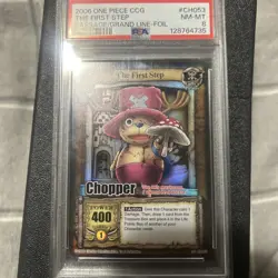 2006 one piece cgc the first step/ passage/grand line -foil -psa 8 - Image 1
