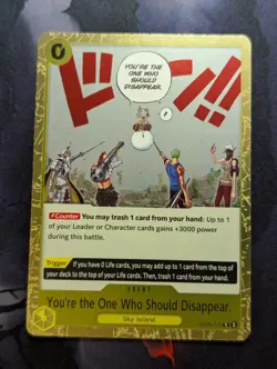 You're the One Who Should Disappear OP06-115 One Piece - Light Play - Image 1
