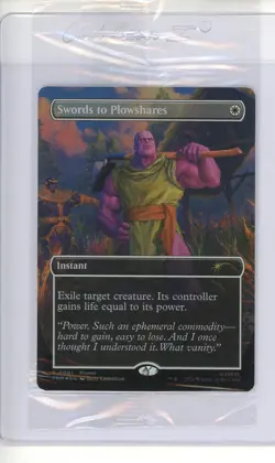 Magic the Gathering Swords To Plowshares Thanos PSA Magazine Promo - Image 1
