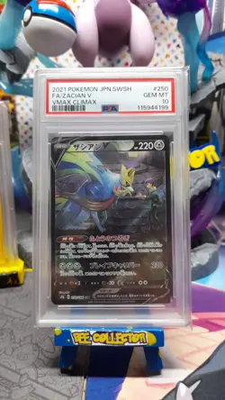Pokemon tcg Zacian V 250/184 VMAX Climax S8b CSR Alternate Art PSA 10 GEM MINT - Image 1