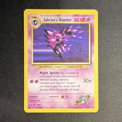 Wizards of the Coast Sabrina's Haunter 58/132 Gym Heroes Uncommon EN 1999 50 HP - Image 1