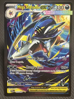 Pokemon TCG Mega Sharpedo EX SIR Phantasmal Flames NM 127/094 - Image 1