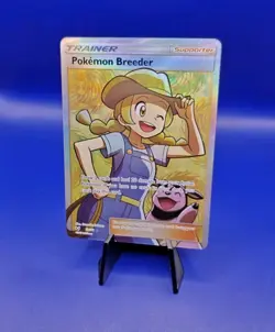 Pokemon Breeder 73/73 Full Art S&M Shining Legends Pokemon Card TCG Nintendo - Image 2